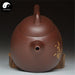Yixing Zisha Teapot 280ml,Purple Clay, Gold Bamboo Engraving
