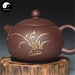 Yixing Zisha Teapot 280ml,Purple Clay, Xi Shi Gold Inlay
