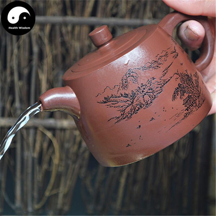 Yixing Zisha Teapot 300ml,Purple Clay-Health Wisdom™