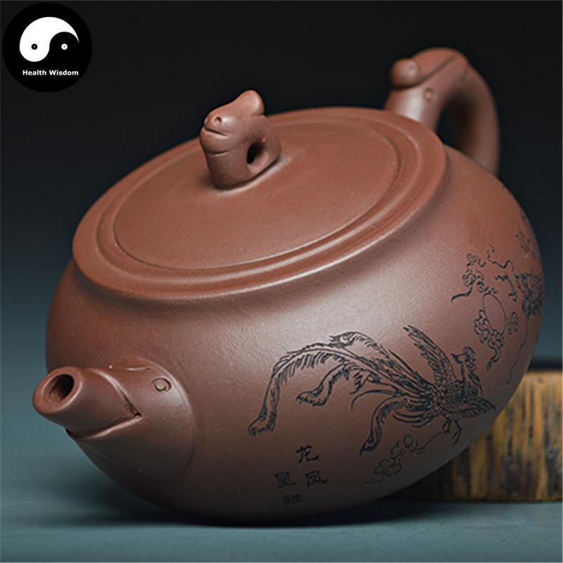 Yixing Zisha Teapot 300ml,Purple Clay-Health Wisdom™