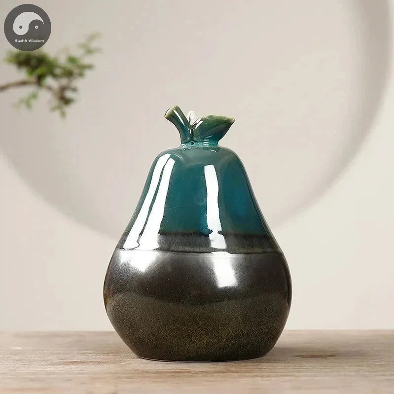 Zen Apple Pear Creative Incense Burner, Apple Statue Waterfall Aromatherapy Furnace Censer Incense Holder Home Decor -No Incense-Health Wisdom™