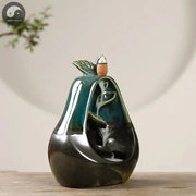 Zen Apple Pear Creative Incense Burner, Apple Statue Waterfall Aromatherapy Furnace Censer Incense Holder Home Decor -No Incense-Health Wisdom™