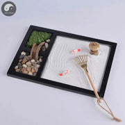 Zen Garden Sand Meditation Peaceful Relax Decoration Set Spiritual Buddha Incense Burner Feng Shui Yoga Decor-Health Wisdom™