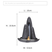 Zen Meditation Backflow Incense Burner Purple Clay Incense Holder for Home Decor Aromatherapy Relaxation Gifts (Without Incense）-Health Wisdom™