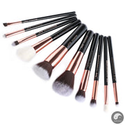 brushes 10pcs Make up Brush Natural-Synthetic Foundation Powder Contour Blush Eyeshadow Wing Liner Pearl Black-Health Wisdom™