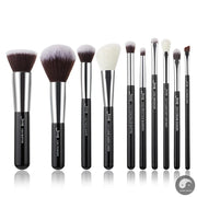 brushes 10pcs Make up Brush Natural-Synthetic Foundation Powder Contour Blush Eyeshadow Wing Liner Pearl Black-Health Wisdom™