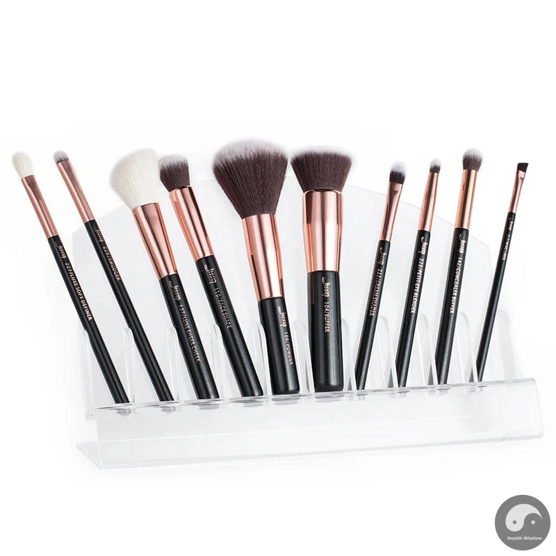 brushes 10pcs Make up Brush Natural-Synthetic Foundation Powder Contour Blush Eyeshadow Wing Liner Pearl Black-Health Wisdom™