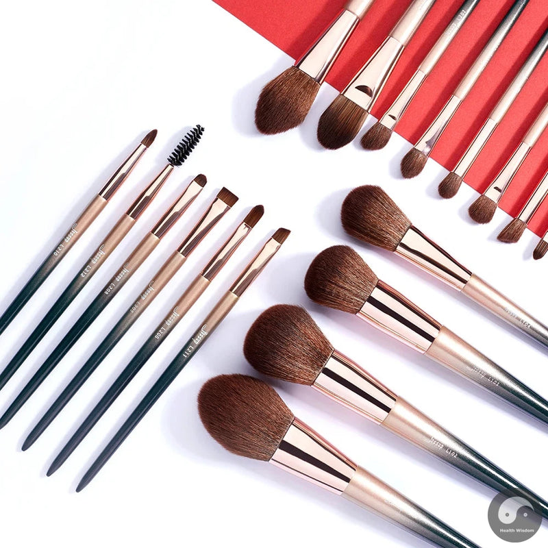 brushes 18pcs Makeup brushes set Powder Foundation Precision Blush Angled Contour Pencil Eyeshadow Eyeliner Eyebrow-Health Wisdom™