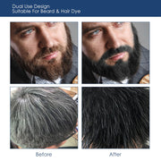 natural long lasting 200ml permanent beard dye shampoo for men beard dying removal white grey beard hair men beard dye shampoo-Health Wisdom™